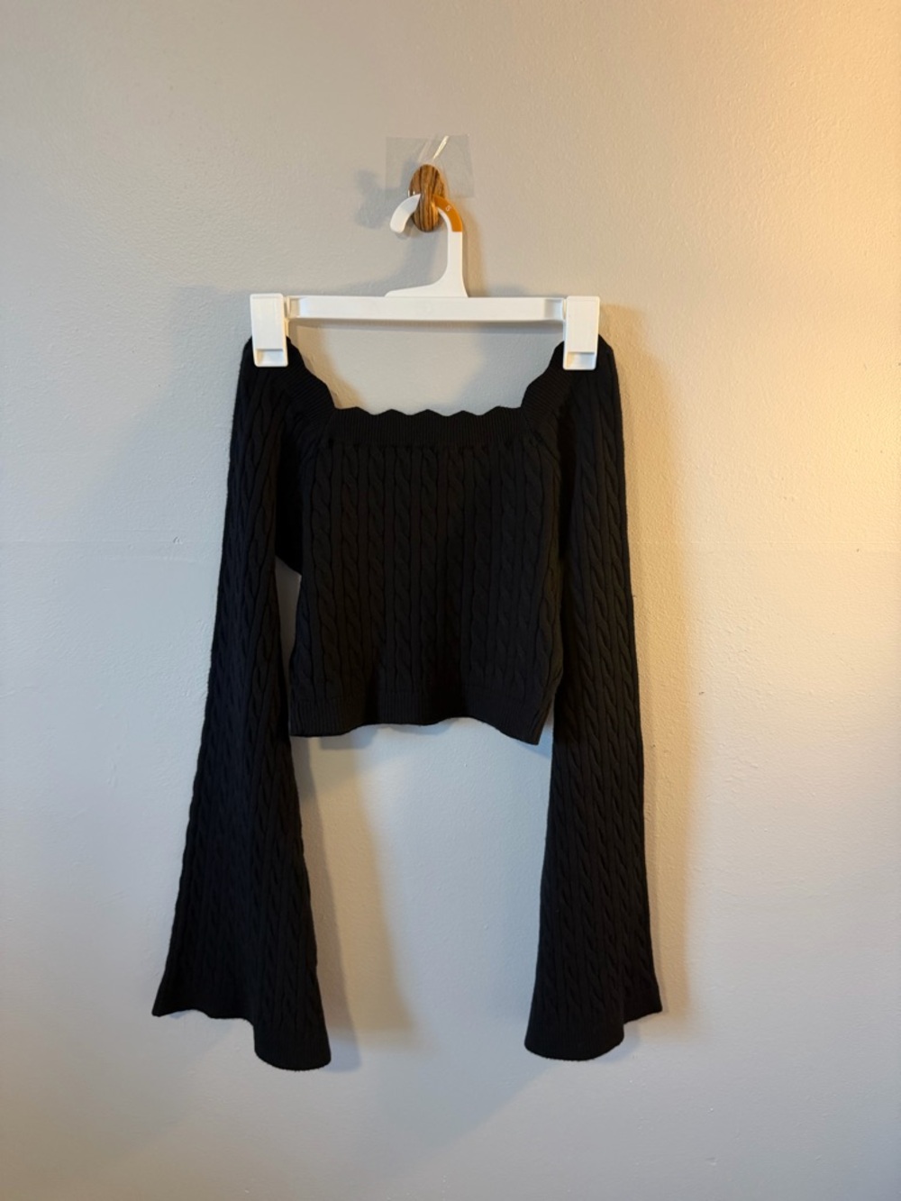 Altar'd State Black Cropped Sweater XS
